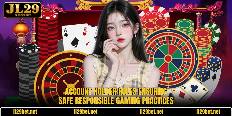 Account holder rules ensuring safe responsible gaming practices
