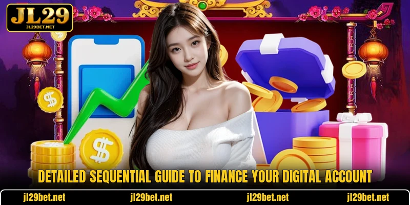 Detailed sequential guide to finance your digital account