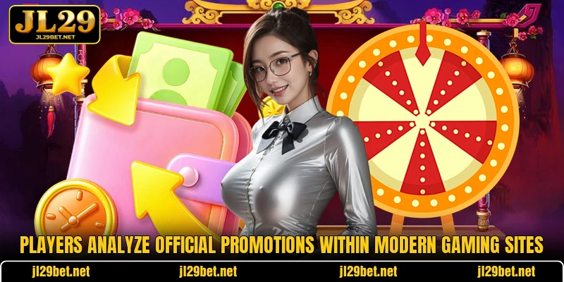 Players analyze official promotions within modern gaming sites