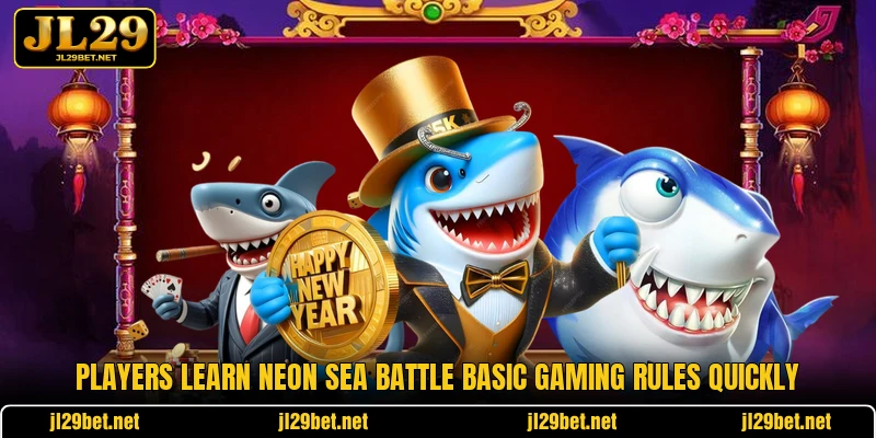 Players learn Neon Sea Battle basic gaming rules quickly